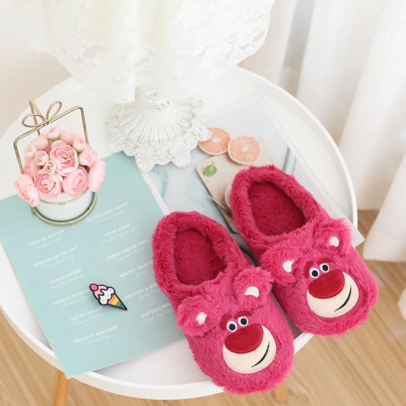 Soft Half Enclosing Slipper Girl's Heart Autumn and Winter Warm and Cute Japanese Ins Indoor Home Woolen Slipper Girl