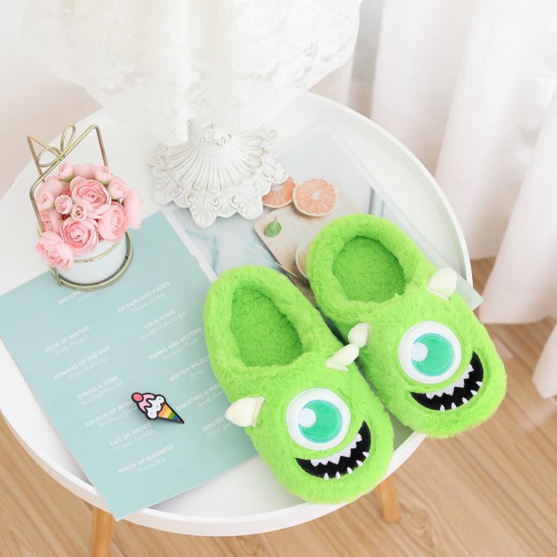 Soft Half Enclosing Slipper Girl's Heart Autumn and Winter Warm and Cute Japanese Ins Indoor Home Woolen Slipper Girl