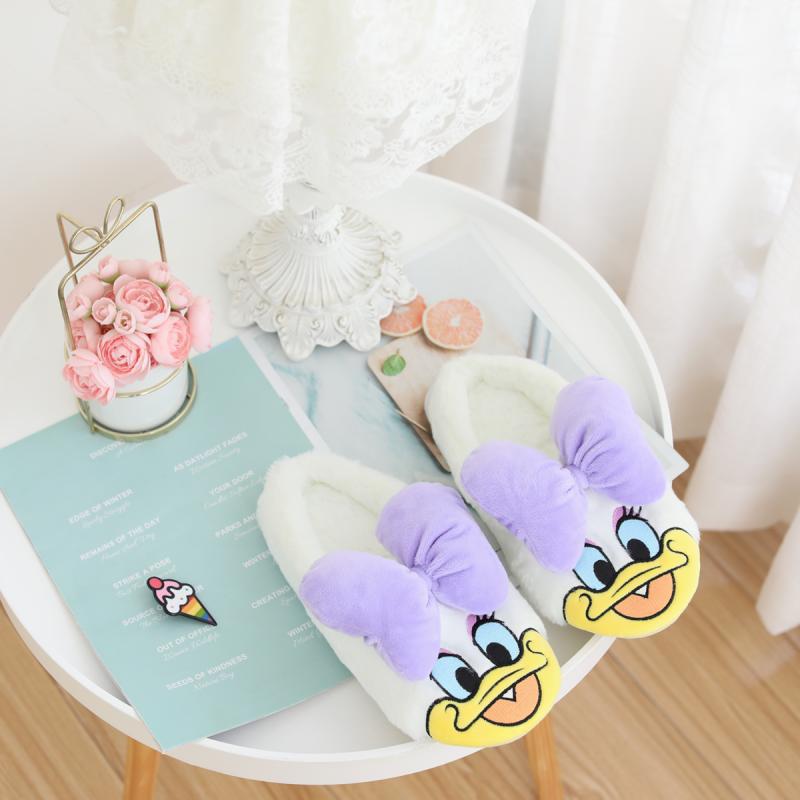 Soft Half Enclosing Slipper Girl's Heart Autumn and Winter Warm and Cute Japanese Ins Indoor Home Woolen Slipper Girl