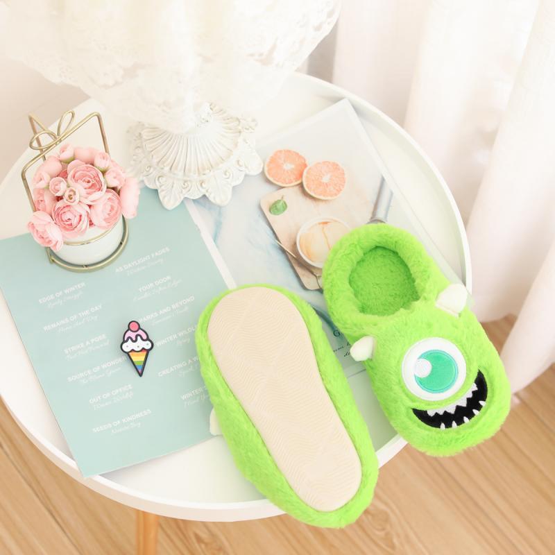 Soft Half Enclosing Slipper Girl's Heart Autumn and Winter Warm and Cute Japanese Ins Indoor Home Woolen Slipper Girl