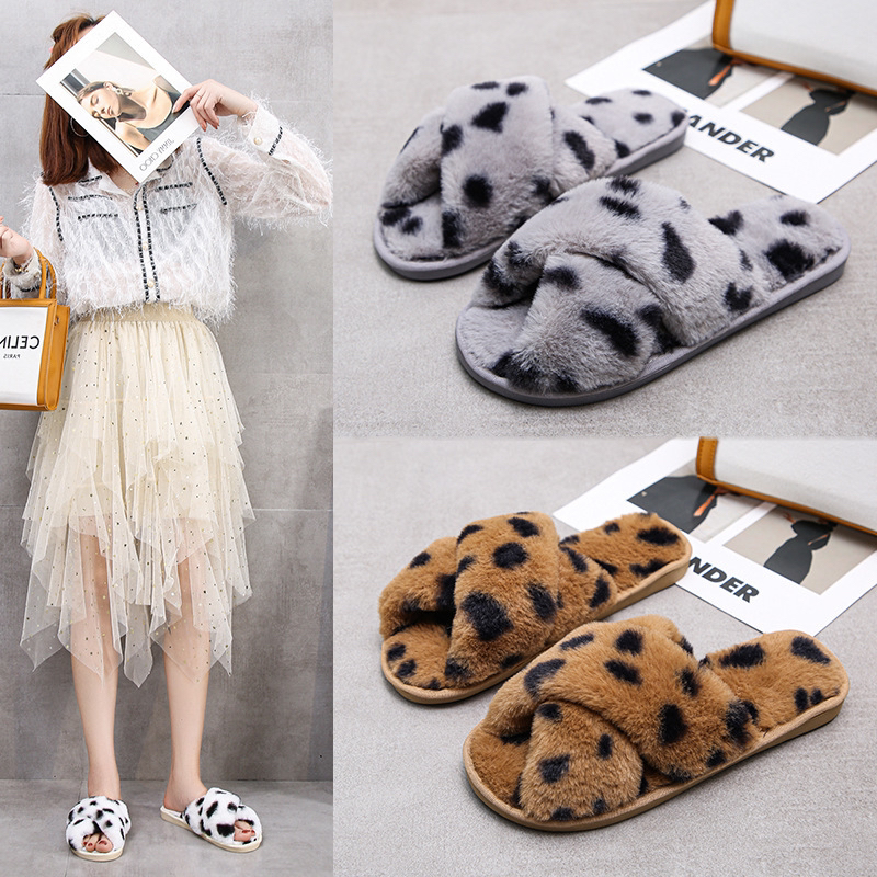 Cross Plush Slippers for Women 2022 New Leopard Print Casual Home Cotton Slippers Cross-Border Direct Supply Woolen Slipper Sewing Shoes Cross Plush Slippers for Women 2022 New Leopard Print Casual Home Cotton Slippers Cross-Border Direct Supply Woolen Slipper Sewing Shoes