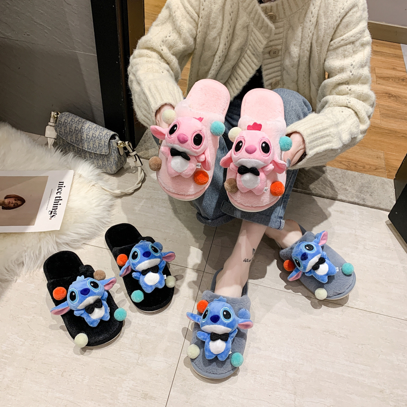 Korean Style Winter Cute Fashion Cartoon Plush Closed Toe Home Slippers Doll Woolen Slipper Student Fashion Slippers Female H Korean Style Winter Cute Fashion Cartoon Plush Closed Toe Home Slippers Doll Woolen Slipper Student Fashion Slippers Female H
