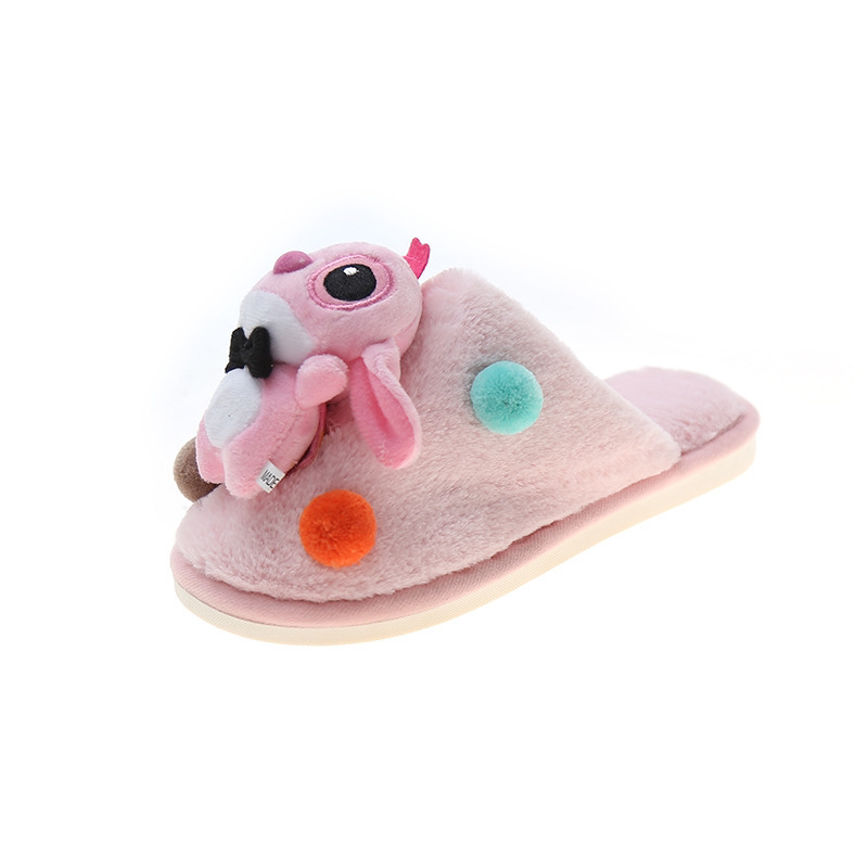 Korean Style Winter Cute Fashion Cartoon Plush Closed Toe Home Slippers Doll Woolen Slipper Student Fashion Slippers Female H Korean Style Winter Cute Fashion Cartoon Plush Closed Toe Home Slippers Doll Woolen Slipper Student Fashion Slippers Female H