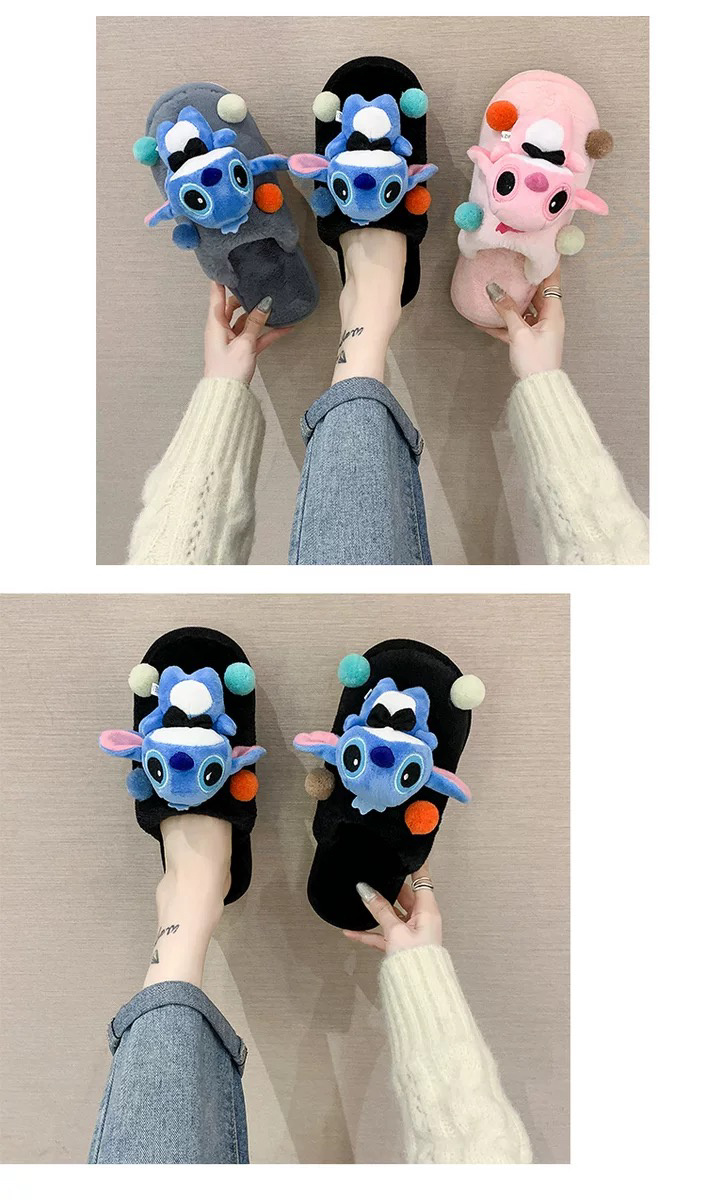 Korean Style Winter Cute Fashion Cartoon Plush Closed Toe Home Slippers Doll Woolen Slipper Student Fashion Slippers Female H Korean Style Winter Cute Fashion Cartoon Plush Closed Toe Home Slippers Doll Woolen Slipper Student Fashion Slippers Female H