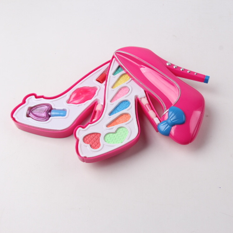 Yiwu small commodity stalls source of goods foreign trade toys wholesale fashion glass slipper color makeup F35053 Yiwu small commodity stalls source of goods foreign trade toys wholesale fashion glass slipper color makeup F35053