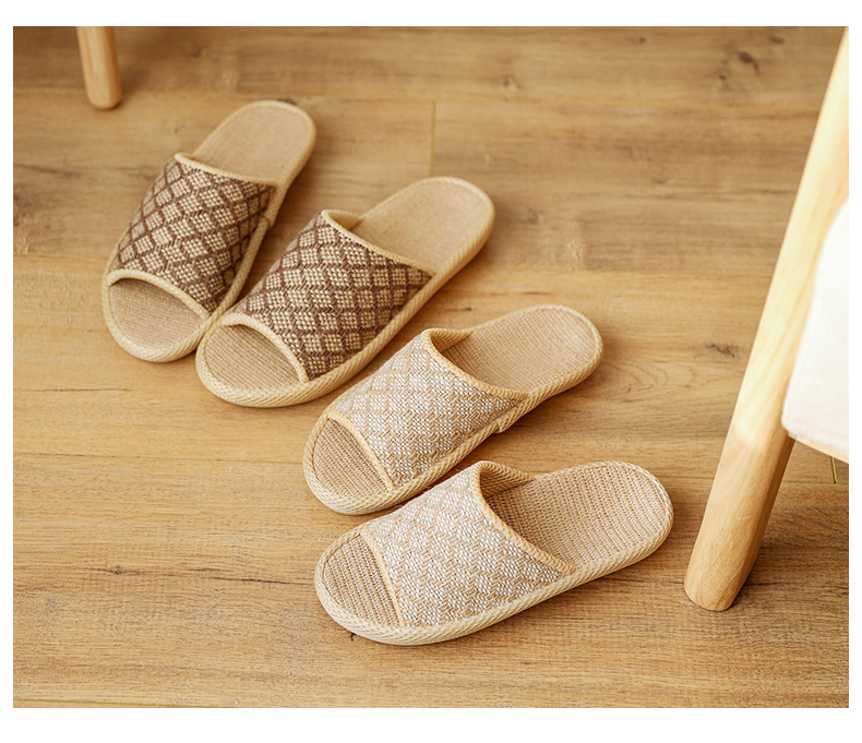 Japanese Style Eva Non-Slip Slipper Indoor Home Linen Slippers Four Seasons Home Cotton Linen Couple Slippers Non-Stinky Feet Japanese Style Eva Non-Slip Slipper Indoor Home Linen Slippers Four Seasons Home Cotton Linen Couple Slippers Non-Stinky Feet