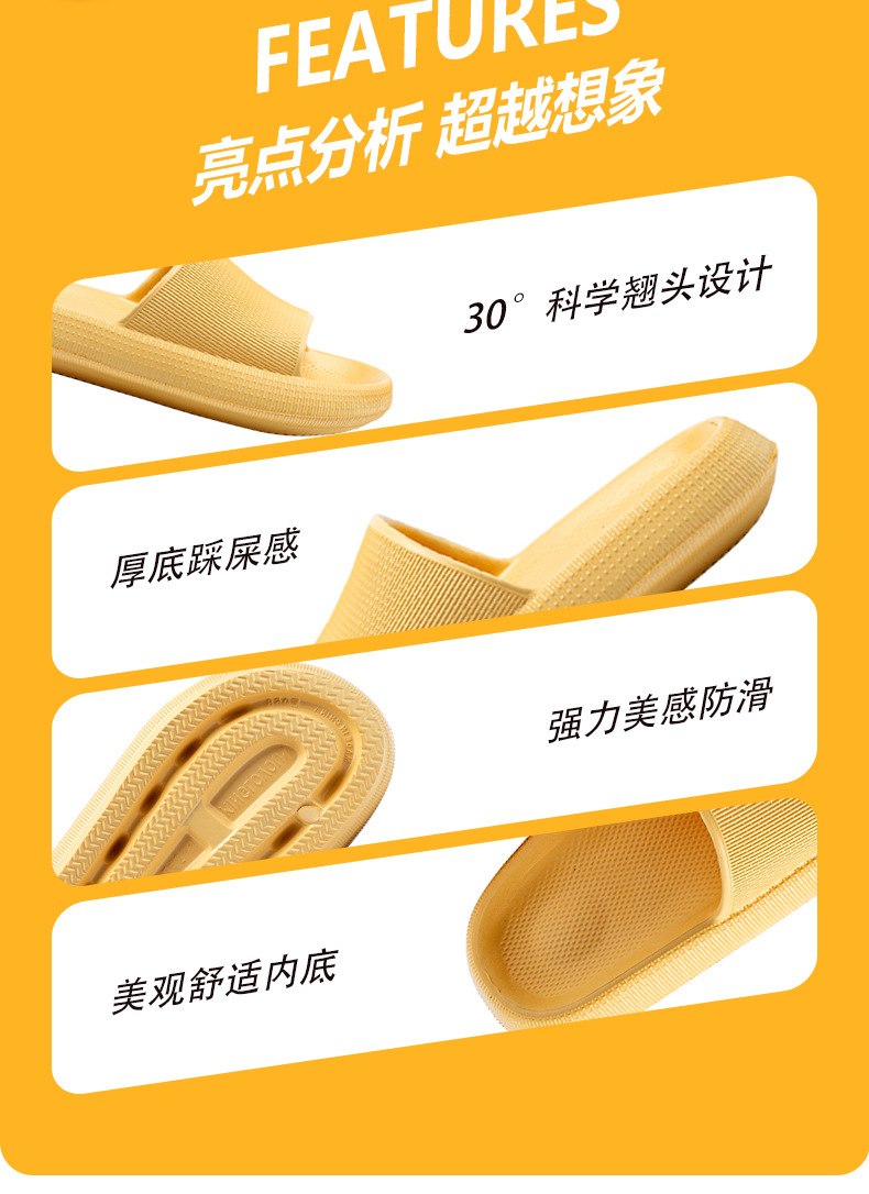 2021 New Style Drooping Home Slippers Women's Outdoor Indoor Bathroom Non-Slip Soft Soled Cotton Slipper Winter Home Men