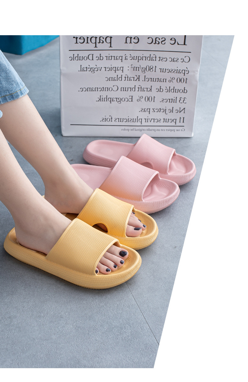 2021 New Style Drooping Home Slippers Women's Outdoor Indoor Bathroom Non-Slip Soft Soled Cotton Slipper Winter Home Men
