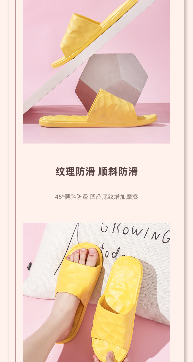 2021 New Style Drooping Home Slippers Women's Outdoor Indoor Bathroom Non-Slip Soft Soled Cotton Slipper Winter Home Men