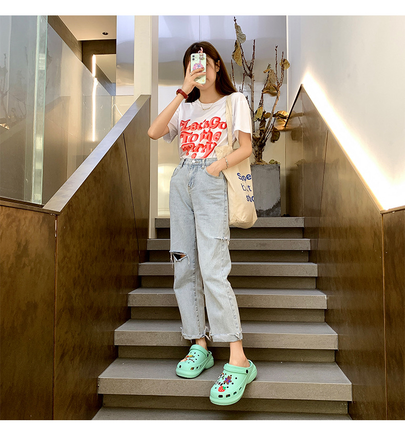2021 New Style Drooping Home Slippers Women's Outdoor Indoor Bathroom Non-Slip Soft Soled Cotton Slipper Winter Home Men