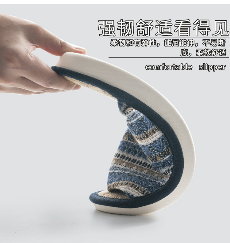 2021 New Style Drooping Home Slippers Women's Outdoor Indoor Bathroom Non-Slip Soft Soled Cotton Slipper Winter Home Men