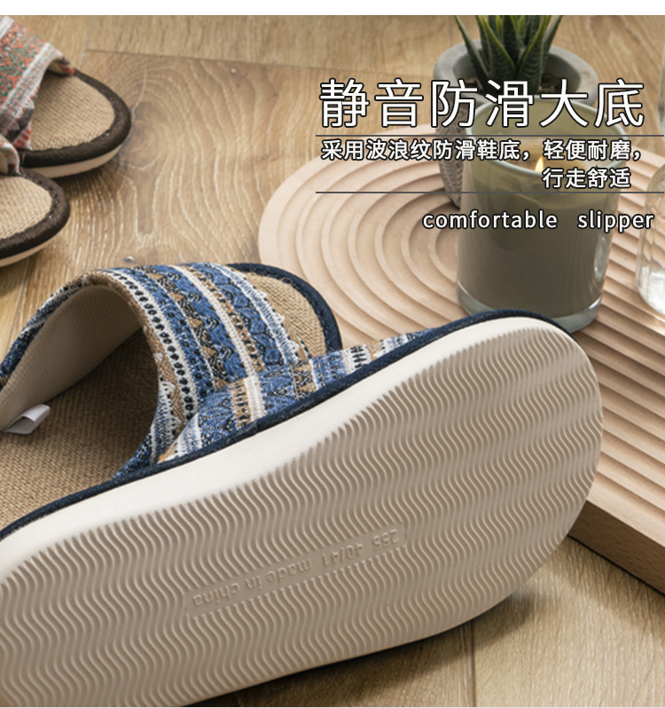 2021 New Style Drooping Home Slippers Women's Outdoor Indoor Bathroom Non-Slip Soft Soled Cotton Slipper Winter Home Men
