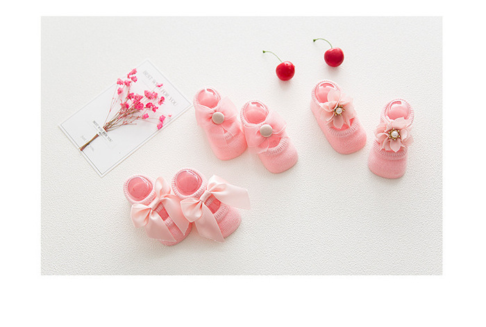 Thin cotton hollowed-out flower hole hosiery baby child baby flooring socks lace bow-tie child socks Thin cotton hollowed-out flower hole hosiery baby child baby flooring socks lace bow-tie child socks