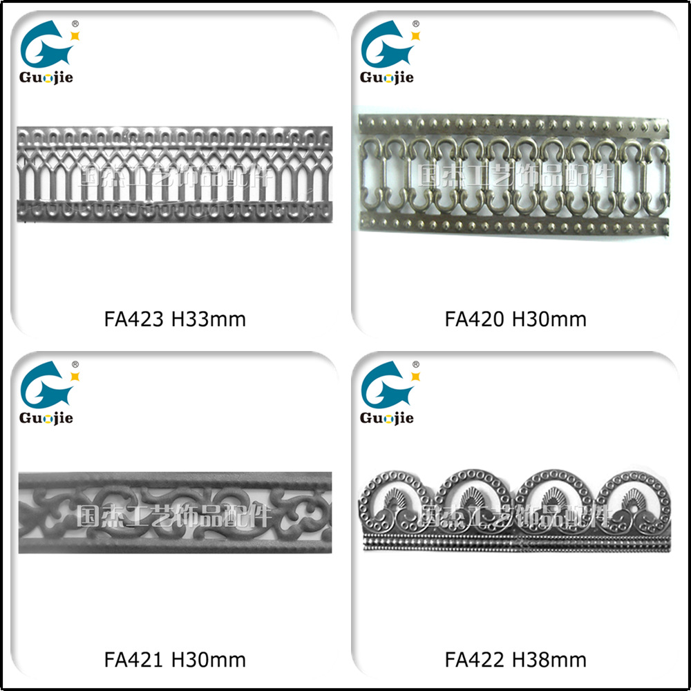 Metal Stamping Fashion Pattern Wedding Cake Stand Fruit Plate Fresh Flower Stand Love Logo Iron Lace Pattern Strip