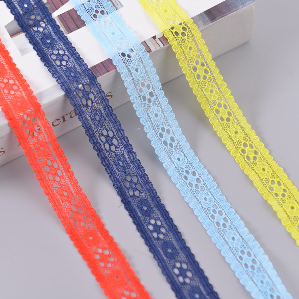 2cm Wide Specification Non-Elastic Lace Clothing Ornament Gloves Accessories DIY Flower Packaging Multi-Color in Stock
