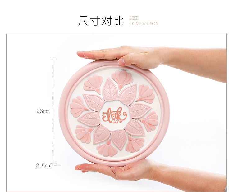 European-Style Lace Flower Wall Hanging Resin Crafts Creative Living Room Home Decoration Wall Disc Hanging Decoration Matching European-Style Lace Flower Wall Hanging Resin Crafts Creative Living Room Home Decoration Wall Disc Hanging Decoration Matching
