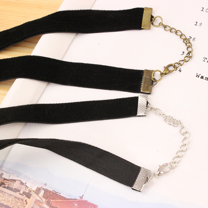 Harajuku Retro Velvet Band Necklace Loli Lace Flower Neckband Necklet Women's Short Clavicle Chain Necklace Wholesale Harajuku Retro Velvet Band Necklace Loli Lace Flower Neckband Necklet Women's Short Clavicle Chain Necklace Wholesale