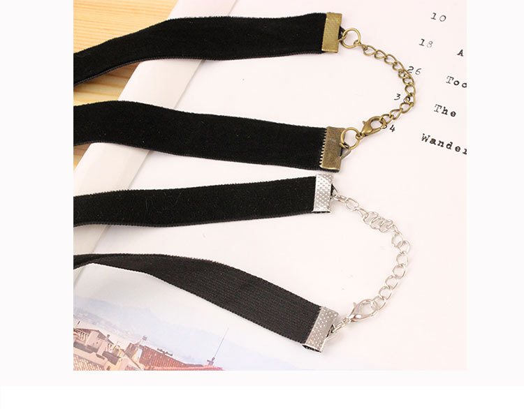 Harajuku Retro Velvet Band Necklace Loli Lace Flower Neckband Necklet Women's Short Clavicle Chain Necklace Wholesale Harajuku Retro Velvet Band Necklace Loli Lace Flower Neckband Necklet Women's Short Clavicle Chain Necklace Wholesale