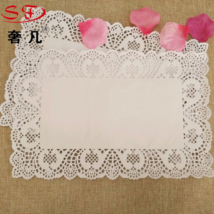 Food grade cake at the end of paper pad hollow lace paper dessert flower paper pad paper insulation pad Food grade cake at the end of paper pad hollow lace paper dessert flower paper pad paper insulation pad
