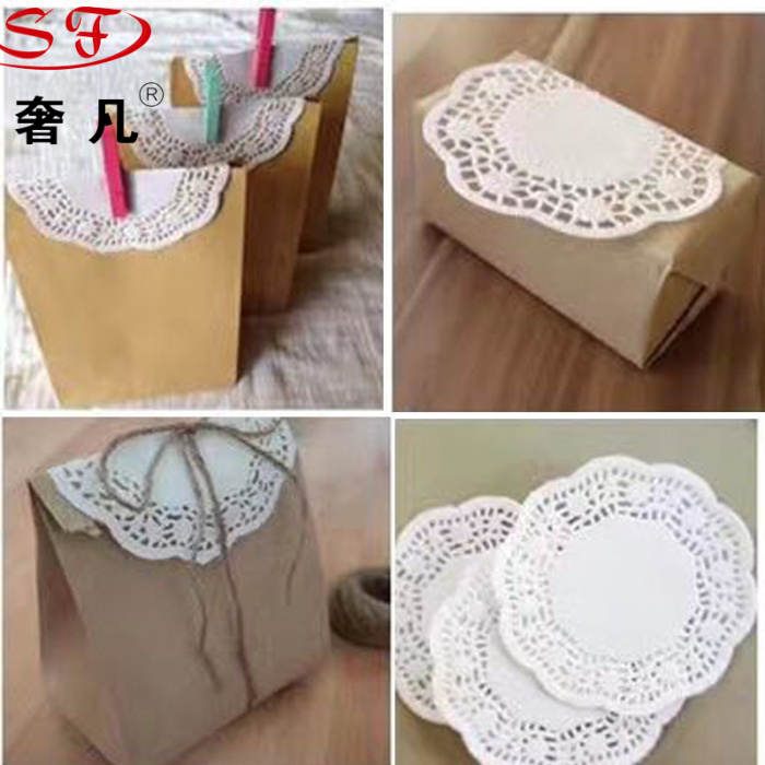 Food grade cake at the end of paper pad hollow lace paper dessert flower paper pad paper insulation pad Food grade cake at the end of paper pad hollow lace paper dessert flower paper pad paper insulation pad