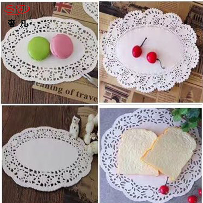 Food grade cake at the end of paper pad hollow lace paper dessert flower paper pad paper insulation pad Food grade cake at the end of paper pad hollow lace paper dessert flower paper pad paper insulation pad