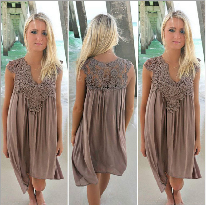 dress with cutout Hook flower Beach dress sexy lace patchwork dress Chiffon dress with cutout hook flower Beach dress dress with cutout Hook flower Beach dress sexy lace patchwork dress Chiffon dress with cutout hook flower Beach dress