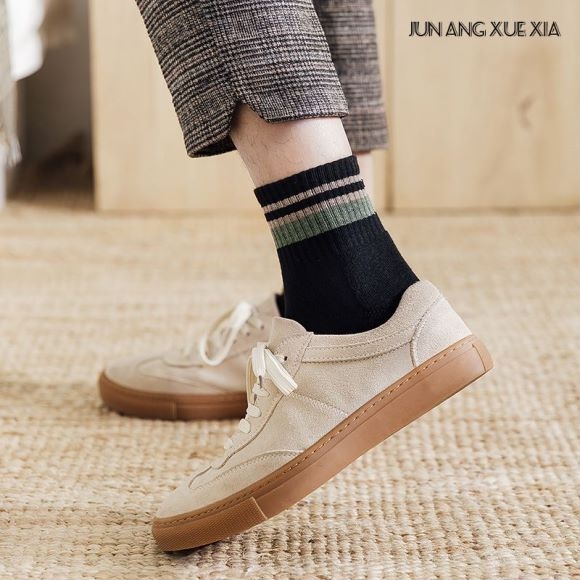 Socks men&#039;s middle tube wool loop sports cotton thread absorption sweat deodorant thick towel socks men&#039;s socks tide spo