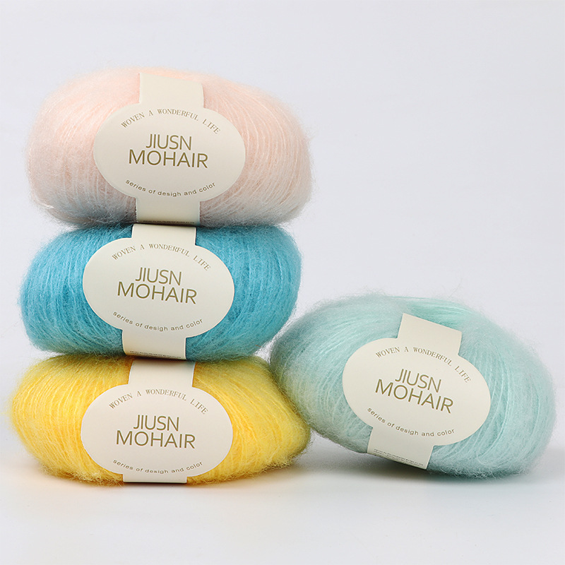 Nine-Color Bird Mohair Handmade DIY Crochet Baby Thread Fine Wool Ball Scarf Hat Sweater Thread Factory Wholesale