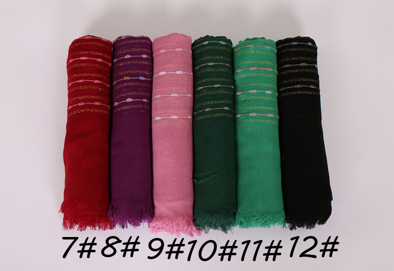 Foreign Trade Popular Style Gold Thread Wool Tassel Scarf Autumn and Winter Pure Cotton Fashion Atmospheric Embroidery Scarf VS090 Foreign Trade Popular Style Gold Thread Wool Tassel Scarf Autumn and Winter Pure Cotton Fashion Atmospheric Embroidery Scarf VS090