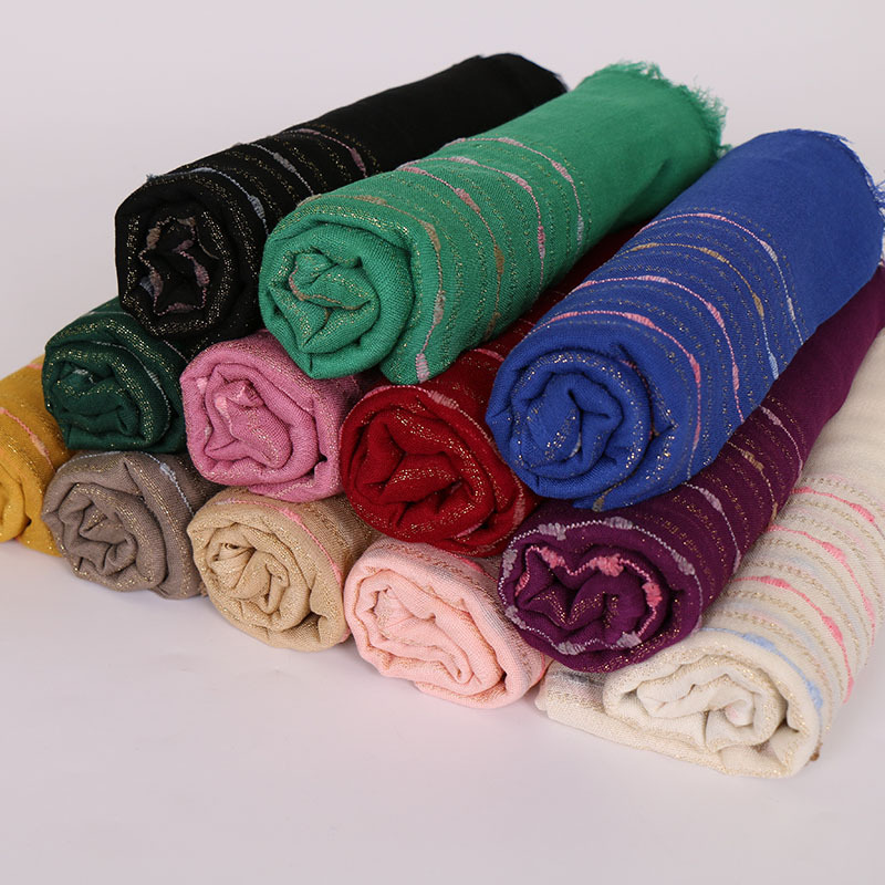 Foreign Trade Popular Style Gold Thread Wool Tassel Scarf Autumn and Winter Pure Cotton Fashion Atmospheric Embroidery Scarf VS090 Foreign Trade Popular Style Gold Thread Wool Tassel Scarf Autumn and Winter Pure Cotton Fashion Atmospheric Embroidery Scarf VS090