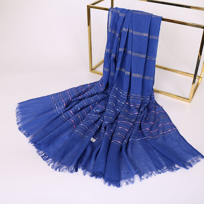 Foreign Trade Popular Style Gold Thread Wool Tassel Scarf Autumn and Winter Pure Cotton Fashion Atmospheric Embroidery Scarf VS090 Foreign Trade Popular Style Gold Thread Wool Tassel Scarf Autumn and Winter Pure Cotton Fashion Atmospheric Embroidery Scarf VS090