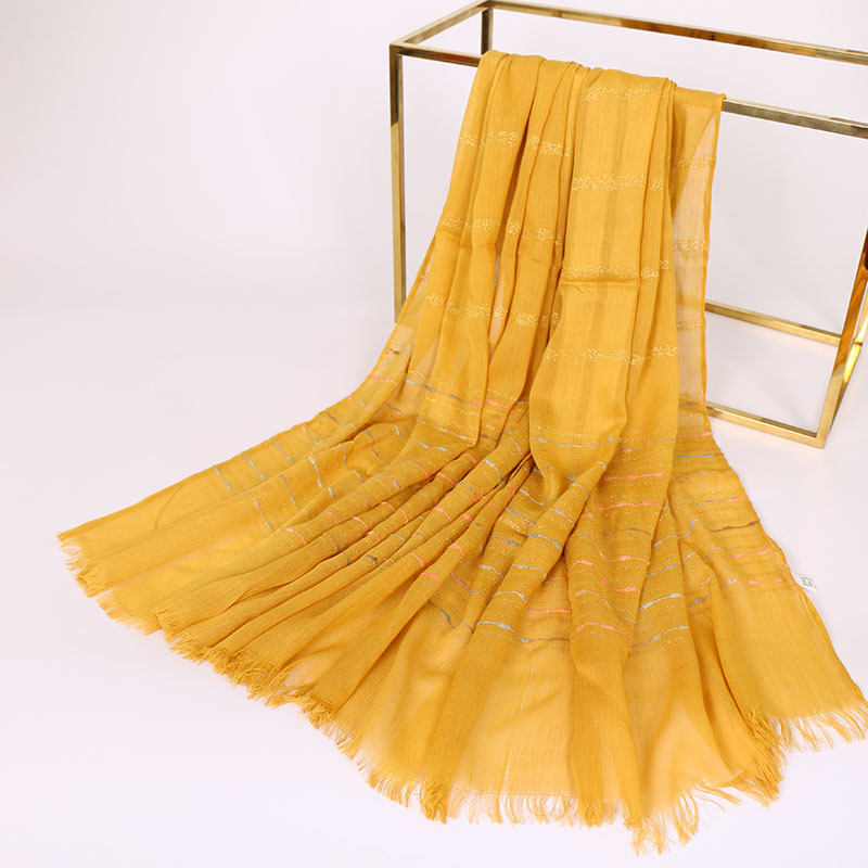 Foreign Trade Popular Style Gold Thread Wool Tassel Scarf Autumn and Winter Pure Cotton Fashion Atmospheric Embroidery Scarf VS090 Foreign Trade Popular Style Gold Thread Wool Tassel Scarf Autumn and Winter Pure Cotton Fashion Atmospheric Embroidery Scarf VS090