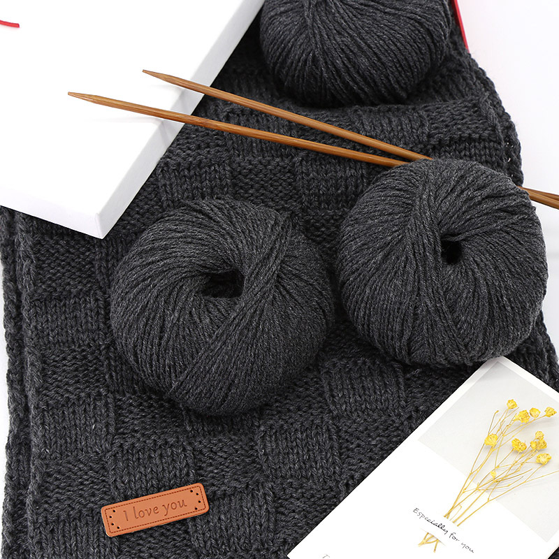 Tianshan Jiaozi Cashmere Scarf Wool Handmade DIY Woven Gift for Boyfriend Or Girlfriend Material Package Thick Thread Groups