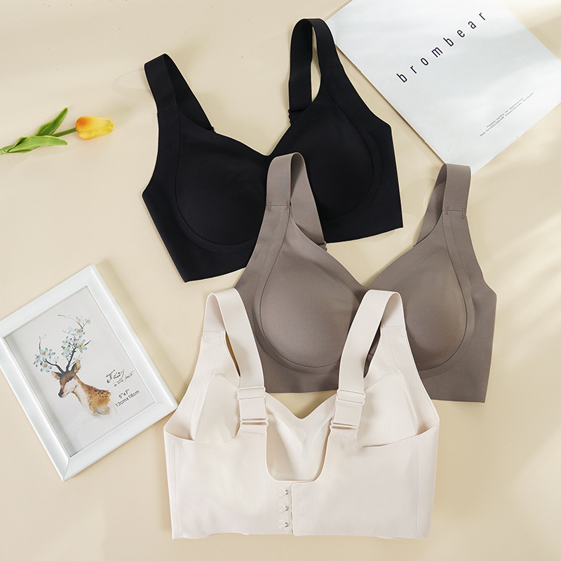 New Bra without Steel Ring Adjusting Bra Breast Holding Push up Comfort Underwear Sports Seamless Bras Spot