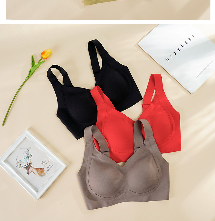 New Bra without Steel Ring Adjusting Bra Breast Holding Push up Comfort Underwear Sports Seamless Bras Spot