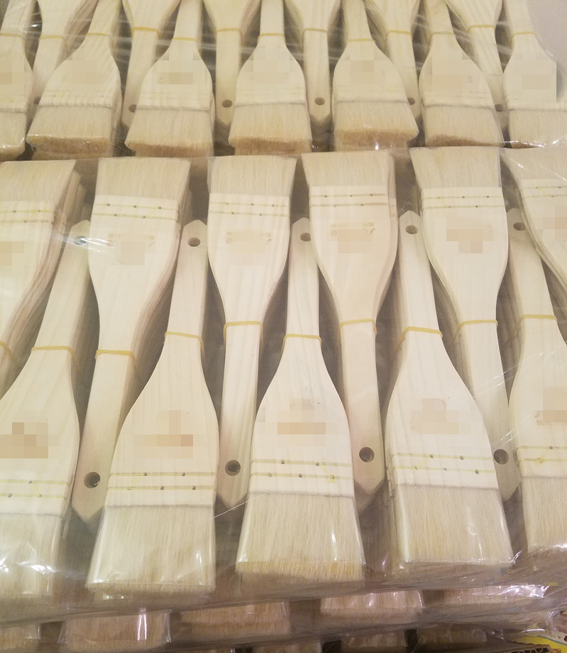 Wooden Handle Thread Wool Brush Baking Brush Barbecue Egg Liquid Cake Moon Cake Oil Brush  Wool