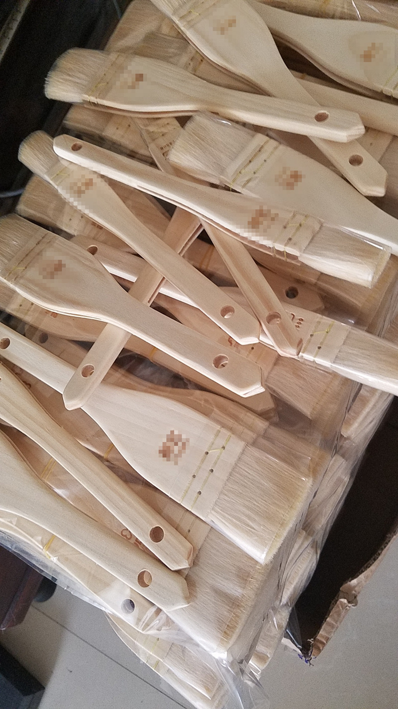 Wooden Handle Thread Wool Brush Baking Brush Barbecue Egg Liquid Cake Moon Cake Oil Brush  Wool
