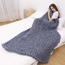 Amazon Nordic Coarse Yarn Hand Woven Blanket Blanket Knitted Blanket Wool Blanket Sofa Blanket Thick Thread Blanket Amazon Nordic Coarse Yarn Hand Woven Blanket Blanket Knitted Blanket Wool Blanket Sofa Blanket Thick Thread Blanket