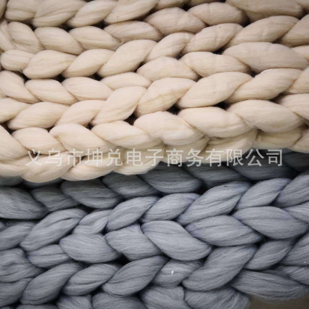 Amazon Nordic Coarse Yarn Hand Woven Blanket Blanket Knitted Blanket Wool Blanket Sofa Blanket Thick Thread Blanket Amazon Nordic Coarse Yarn Hand Woven Blanket Blanket Knitted Blanket Wool Blanket Sofa Blanket Thick Thread Blanket