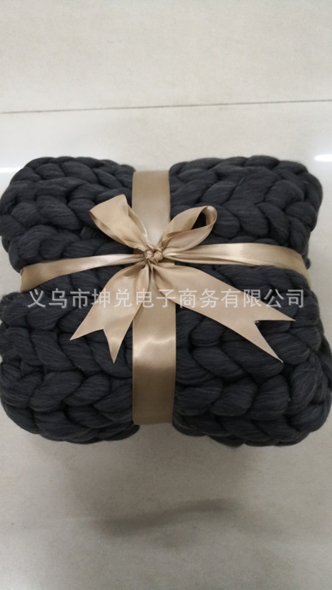 Amazon Nordic Coarse Yarn Hand Woven Blanket Blanket Knitted Blanket Wool Blanket Sofa Blanket Thick Thread Blanket Amazon Nordic Coarse Yarn Hand Woven Blanket Blanket Knitted Blanket Wool Blanket Sofa Blanket Thick Thread Blanket