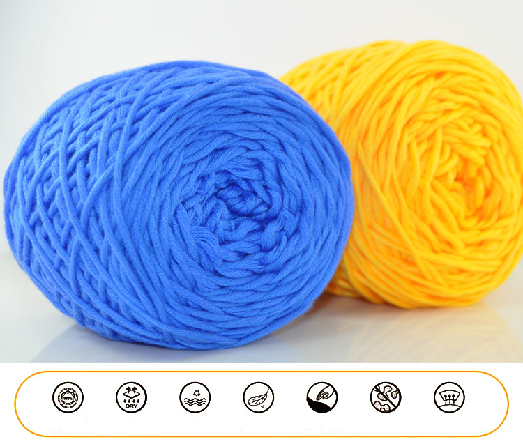Multi-Strand Cotton Thread Special Clearance Scarf Hat Sub-Thread Knitting Needle Thread Cotton Korea Cotton Baby Wool Coarse Yarn Special Wholesale