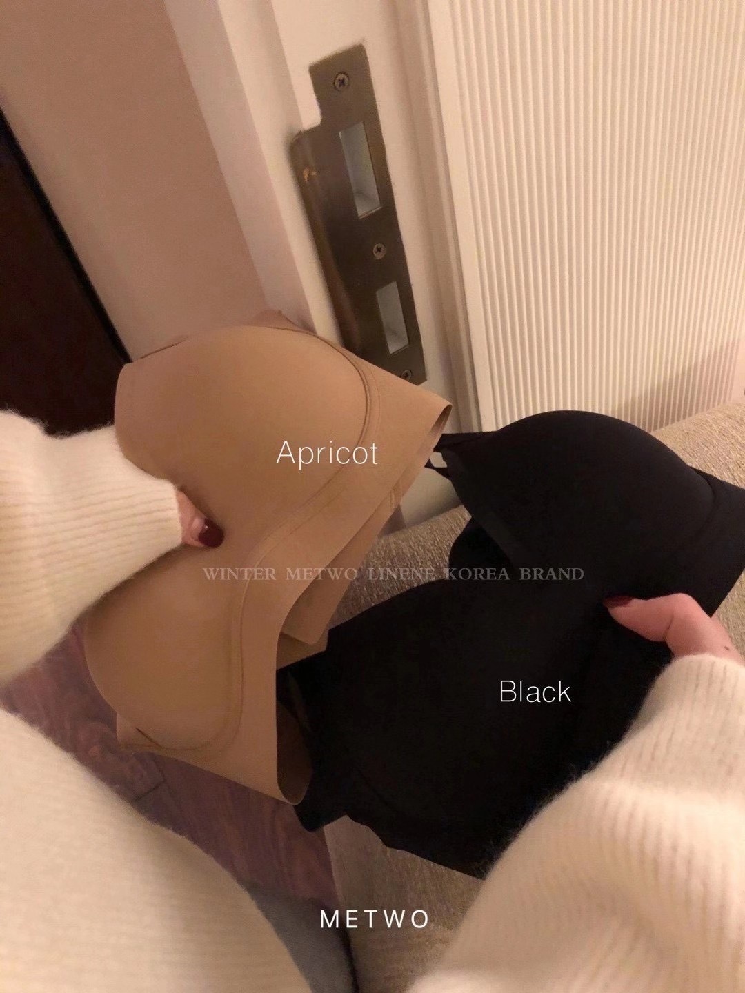 METWO Nude Feel Latex Bra Wireless Shockproof Push-up Underwear Plain Skin UU Cup Vest Seamless Bras Women