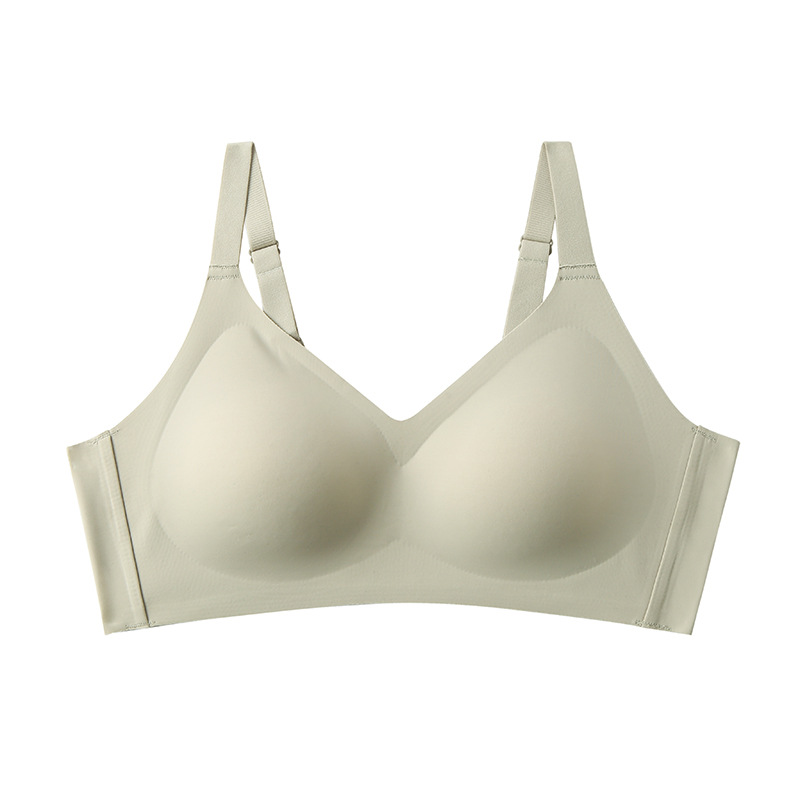 Winter Breathable One Piece Seamless Bras plus Size Women&#039;s Underwear Small Chest Push up Sports Sleep Bra without Steel Ring