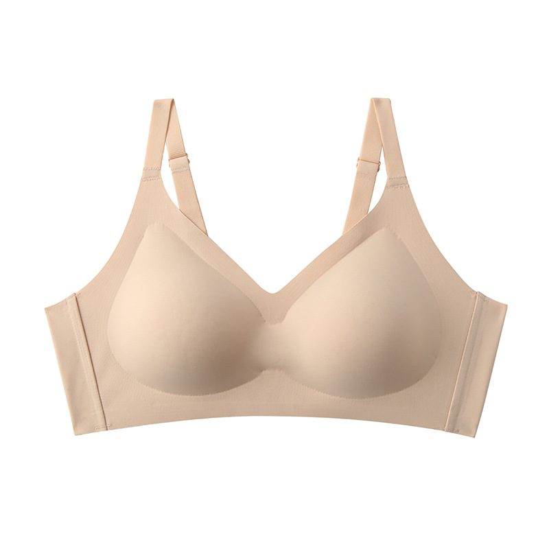 Winter Breathable One Piece Seamless Bras plus Size Women&#039;s Underwear Small Chest Push up Sports Sleep Bra None