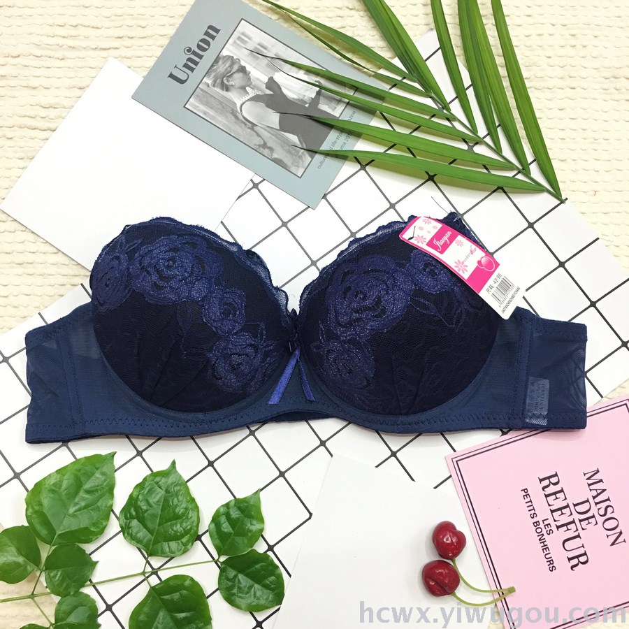 Roses lace lace thicken bra women &#039;s underwear bras export in Southeast America africa
