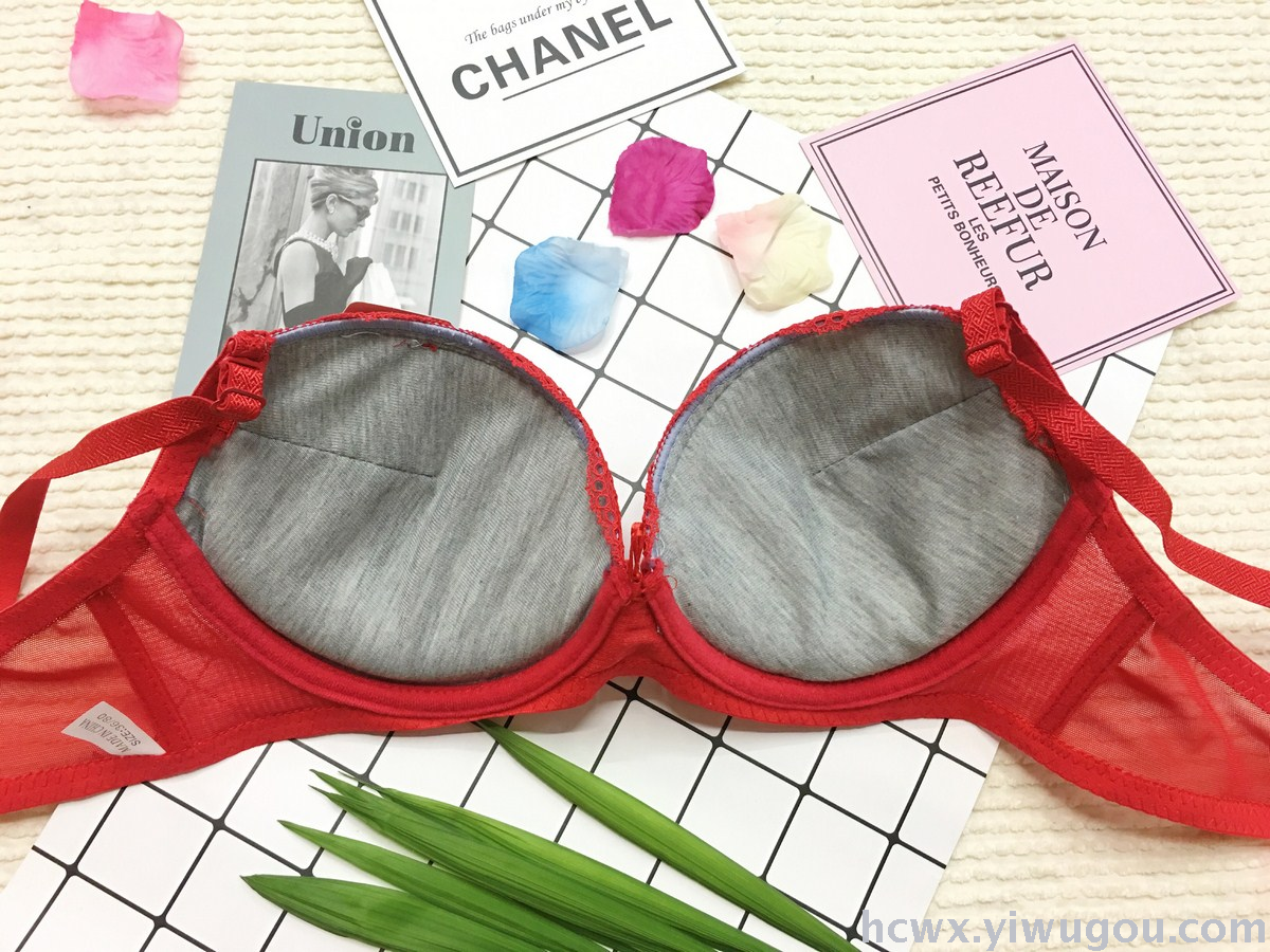 Roses lace lace thicken bra women 's underwear bras export in Southeast America africa