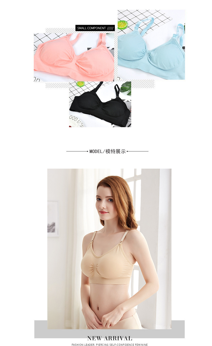 Push up Bras Wireless Front Buckle Bra Nursing AntiOverflow Large Size Postpartum Mummy Underwear for Women Push up Bras Wireless Front Buckle Bra Nursing AntiOverflow Large Size Postpartum Mummy Underwear for Women