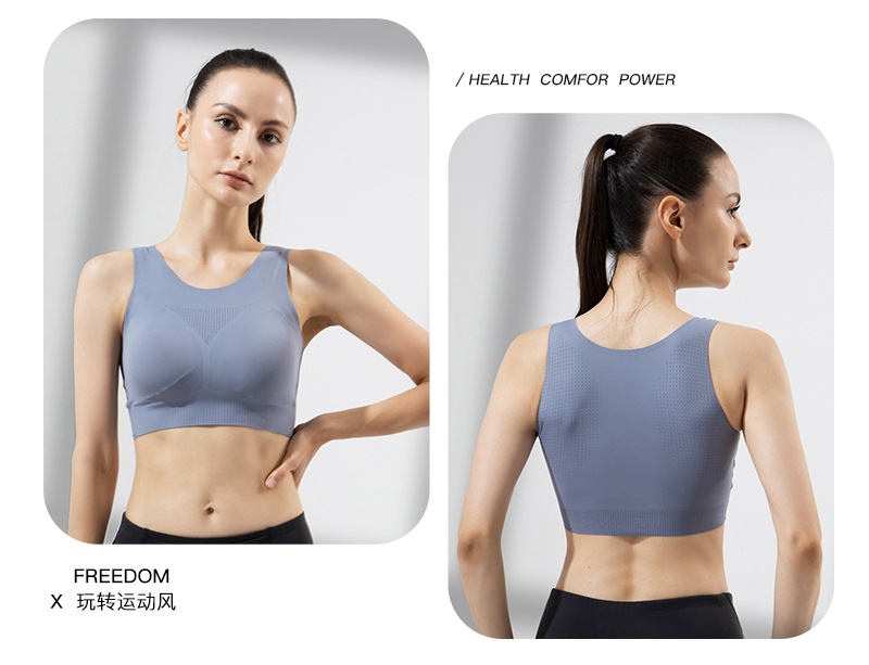 High-Strength Sports Underwear Women's One-Piece Beauty Back plus Size Yoga Wear Push up Bras Shockproof Outer Wear Fitness Bra High-Strength Sports Underwear Women's One-Piece Beauty Back plus Size Yoga Wear Push up Bras Shockproof Outer Wear Fitness Bra