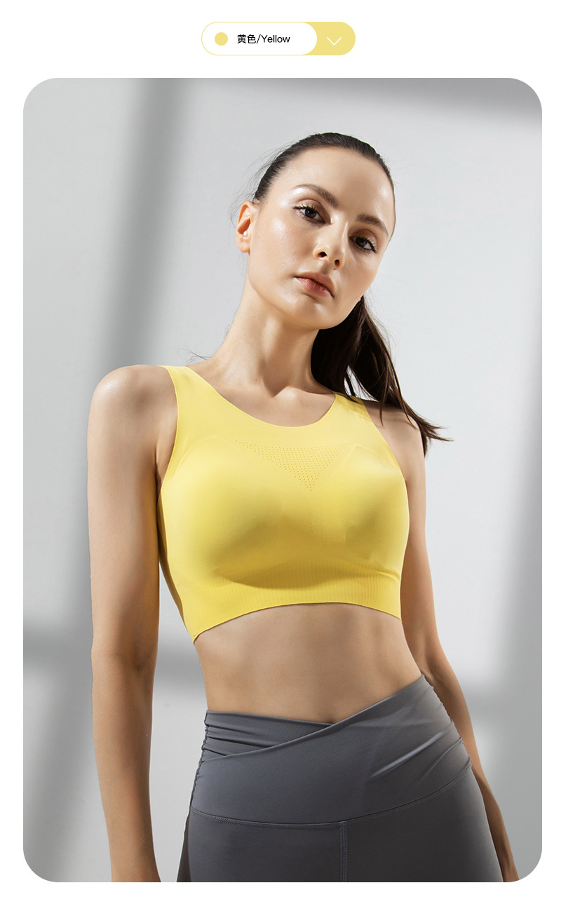 High-Strength Sports Underwear Women's One-Piece Beauty Back plus Size Yoga Wear Push up Bras Shockproof Outer Wear Fitness Bra High-Strength Sports Underwear Women's One-Piece Beauty Back plus Size Yoga Wear Push up Bras Shockproof Outer Wear Fitness Bra