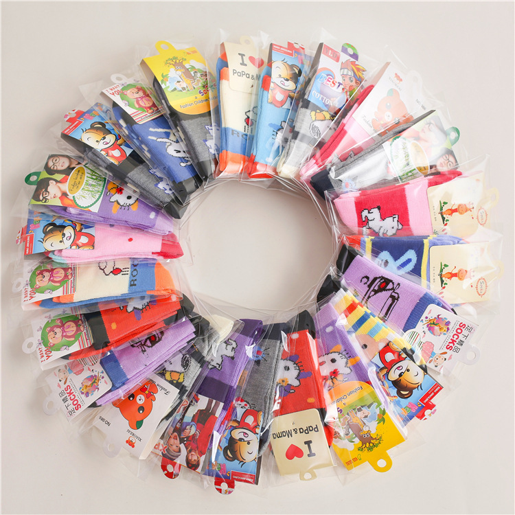 Independent Packaging Kid&#039;s Socks Autumn and Winter Gifts Children&#039;s Paradise Cartoon Boy Socks Girls Baby Socks Wholesale